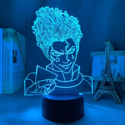 Hisoka Morow 3D-lampa – Hunter x Hunter™