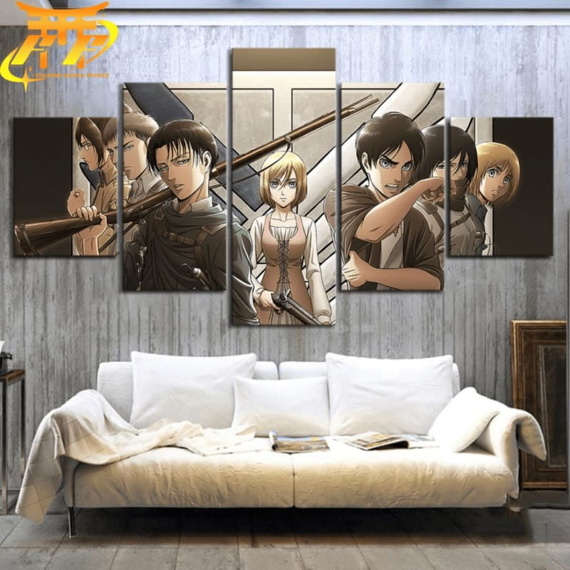 Historia och hennes vänner Tavla - Attack on Titan™