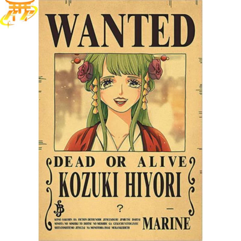 Hiyori "Wanted" Poster – One Piece™
