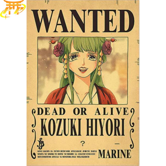 Hiyori "Wanted" Poster – One Piece™