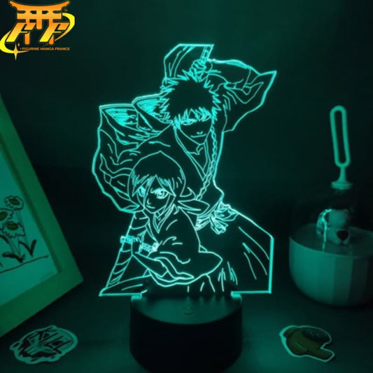 Ichigo med Rukia 3D-lampa – Bleach™