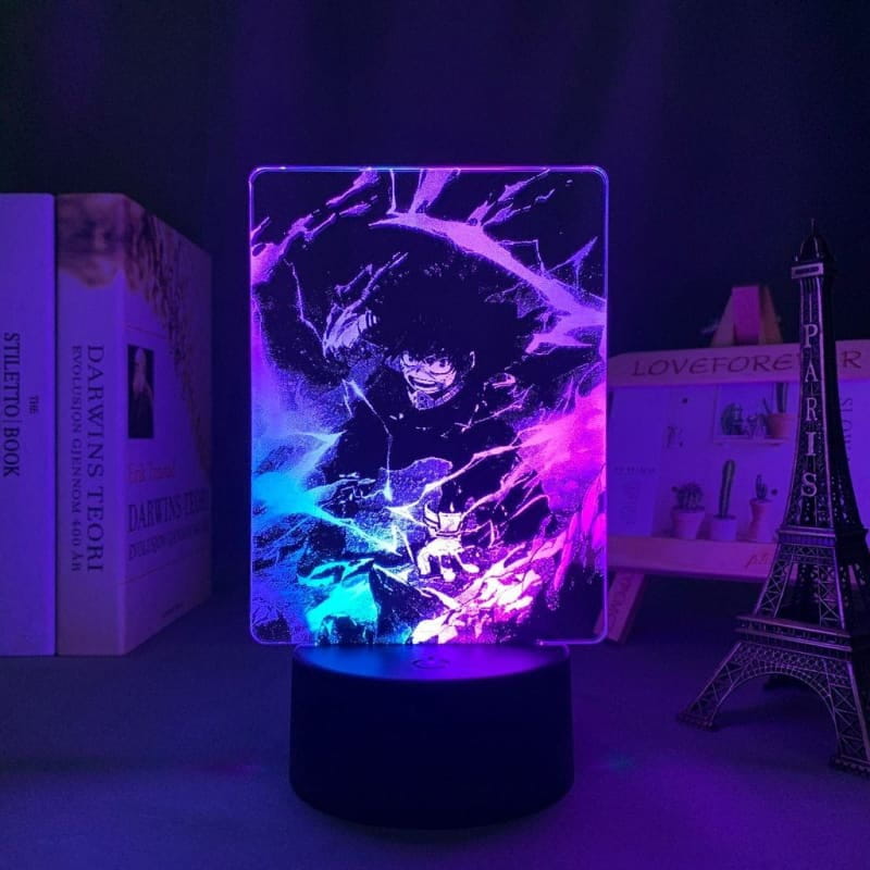 Izuku Midoriya tvåfärgad 3D-lampa – My Hero Academia™