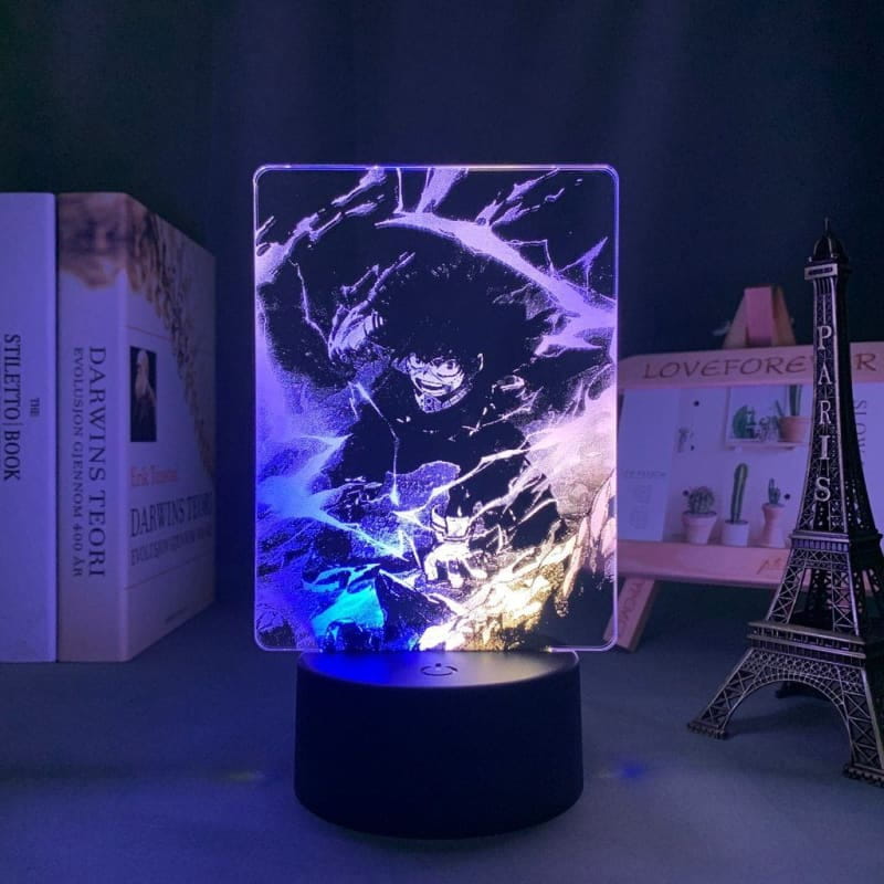 Izuku Midoriya tvåfärgad 3D-lampa – My Hero Academia™
