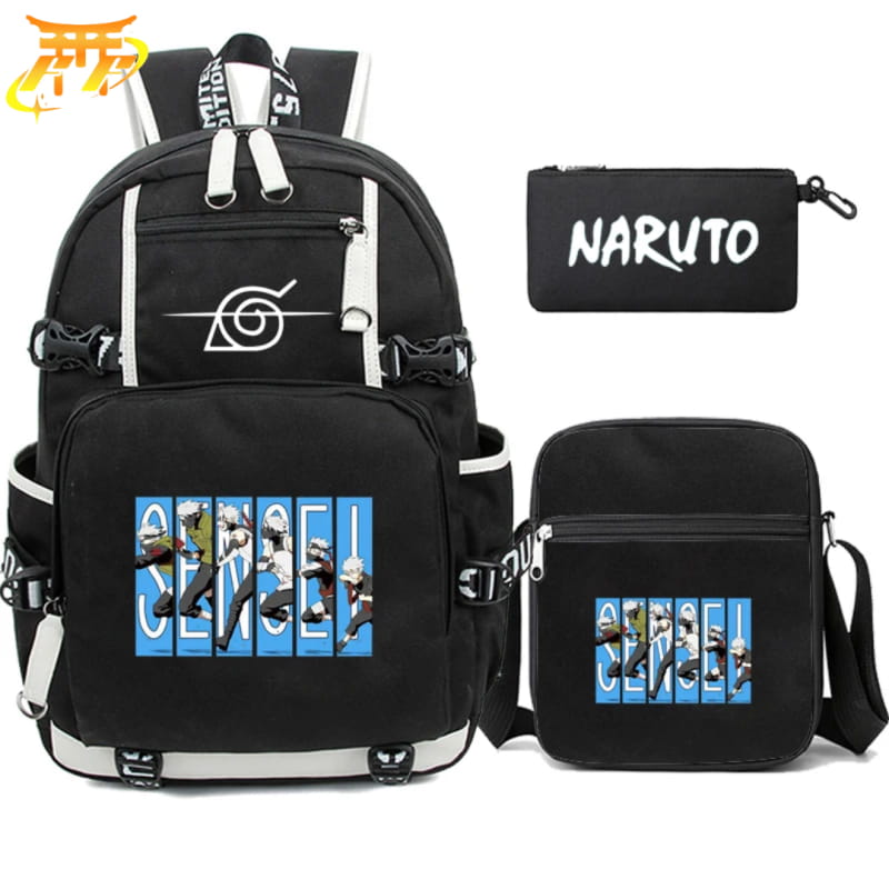 Kakashi Ryggsäck med pennfodral och axelväska – Naruto Shippuden™