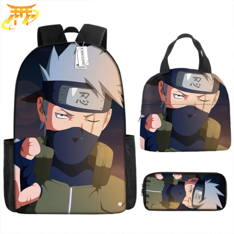 Kakashi Storm 3 Ryggsäck med pennfodral och axelväska – Naruto Shippuden™