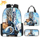 Kakashi x Vegeta DBGT Ryggsäck med pennfodral och axelväska – Naruto Shippuden™