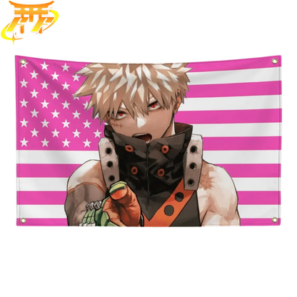 Katsuki Bakugo-flagga ”Heroisk explosion” – My Hero Academia™