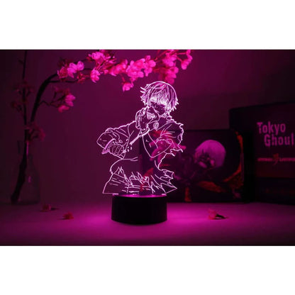 Ken Kaneki ”Shironeki” 3D-lampa – Tokyo Ghoul™