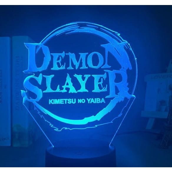 Kimetsu no Yaiba-logotyp 3D-lampa – Demon Slayer™