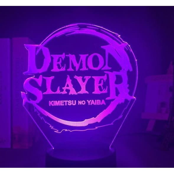 Kimetsu no Yaiba-logotyp 3D-lampa – Demon Slayer™