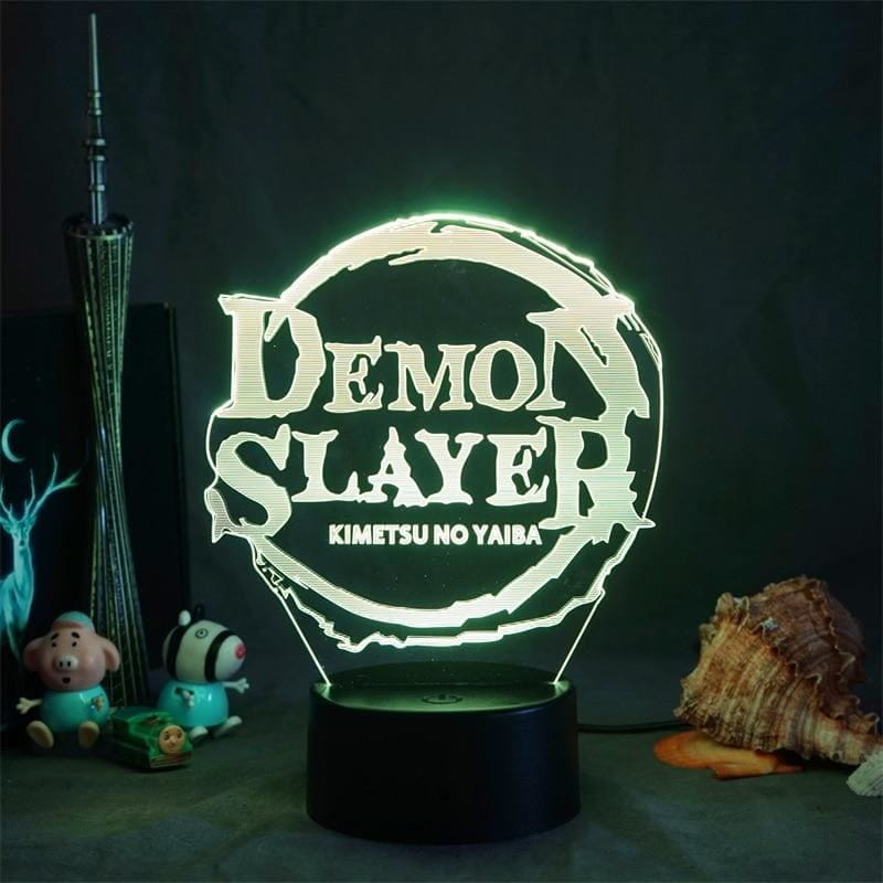 Kimetsu no Yaiba-logotyp 3D-lampa – Demon Slayer™