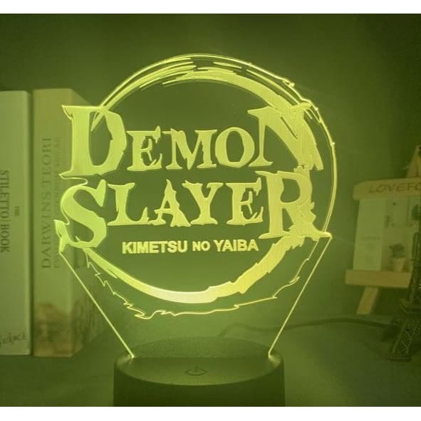 Kimetsu no Yaiba-logotyp 3D-lampa – Demon Slayer™