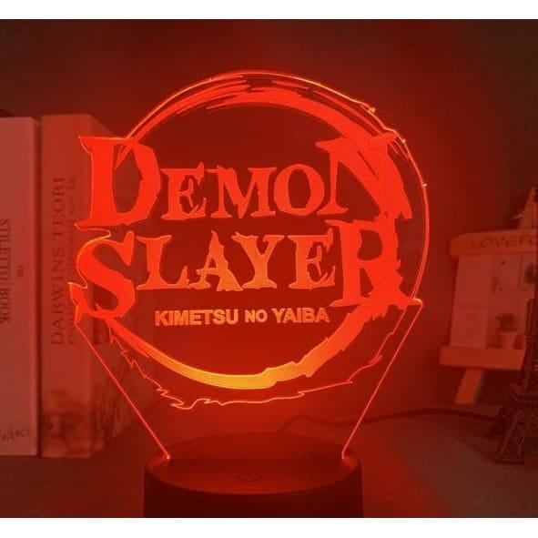 Kimetsu no Yaiba-logotyp 3D-lampa – Demon Slayer™