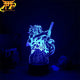 Kokushibo (första demonmånen) 3D-lampa – Demon Slayer™