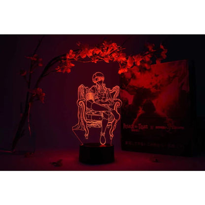 Livaï 3D-lampa - Attack on Titan™