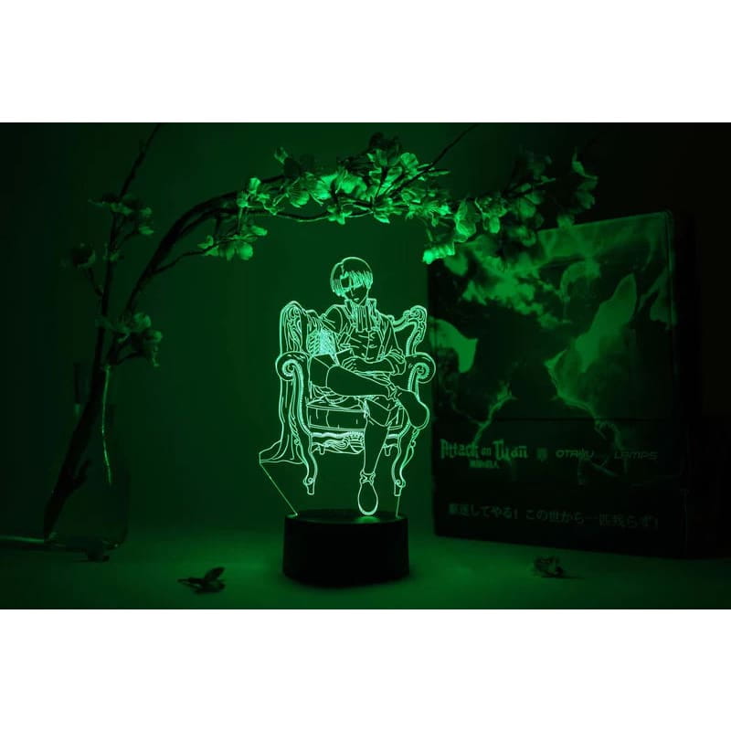 Livaï 3D-lampa - Attack on Titan™
