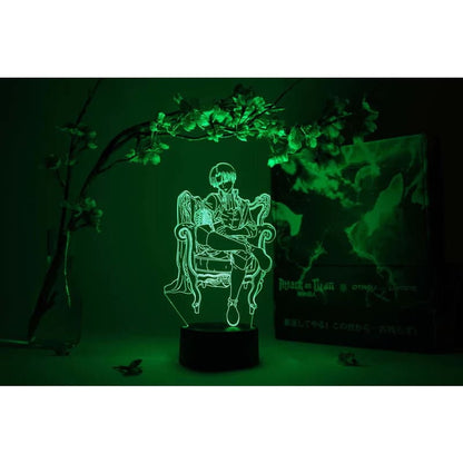 Livaï 3D-lampa - Attack on Titan™