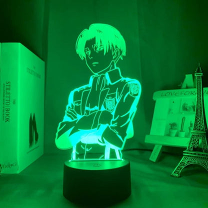 Livaï (Rivaille) Ackerman 3D-lampa - Attack on Titan™