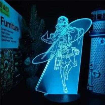 Livail Ackerman 3D-lampa - Attack on Titan™