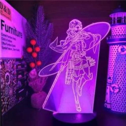 Livail Ackerman 3D-lampa - Attack on Titan™