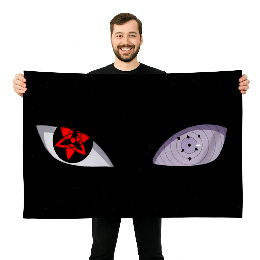 Madara Uchiha "Sharingan och Rinnegan" Flagga – Naruto™