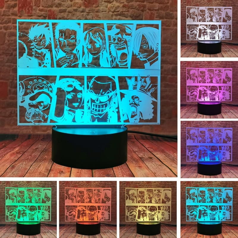Mugiwara-besättningen 3D-lampa – One Piece™