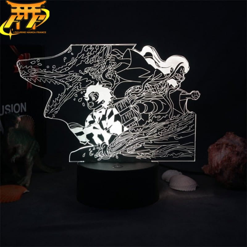 Nezuko och Tanjiro Kamado i stridsläge 3D-lampa – Demon Slayer™