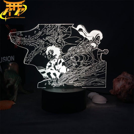 Nezuko och Tanjiro Kamado i stridsläge 3D-lampa – Demon Slayer™