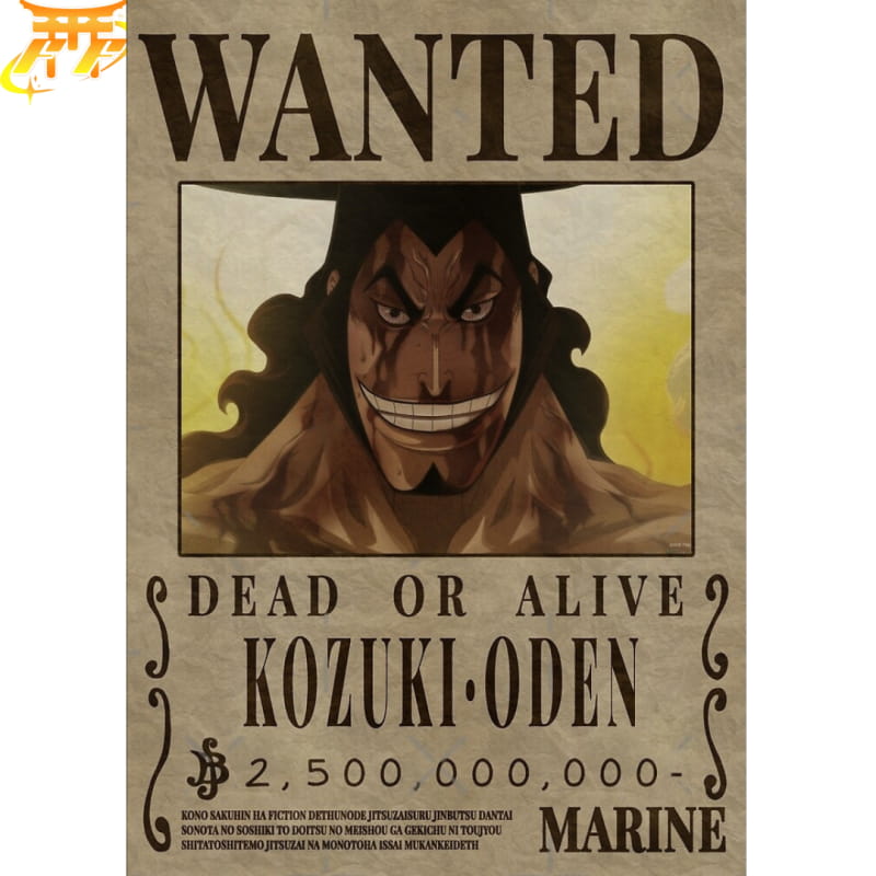 Oden "Wanted" Poster – One Piece™