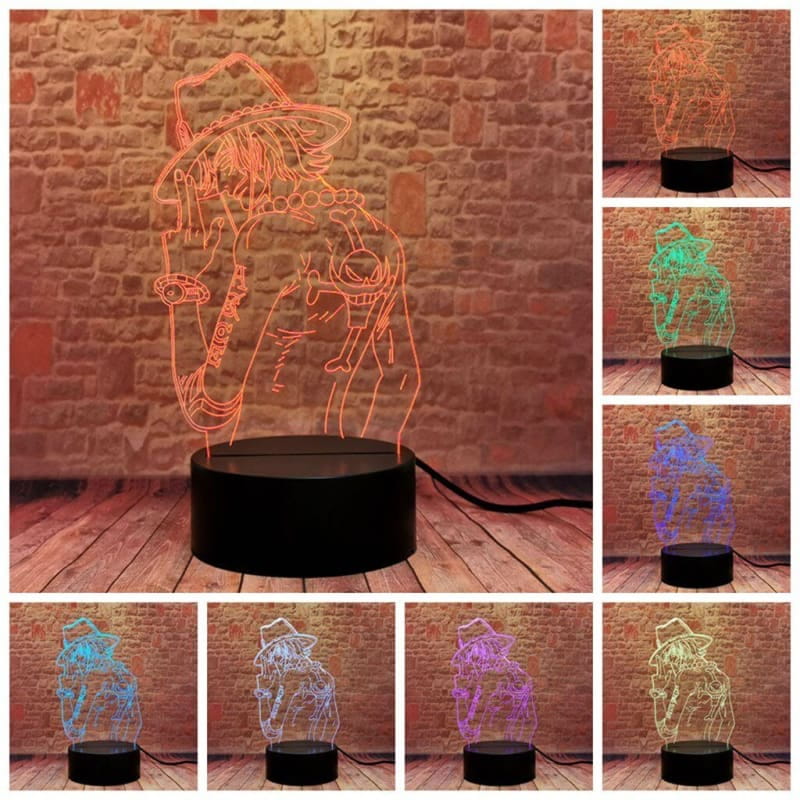 Portgas D. Ace 3D-lampa – One Piece™
