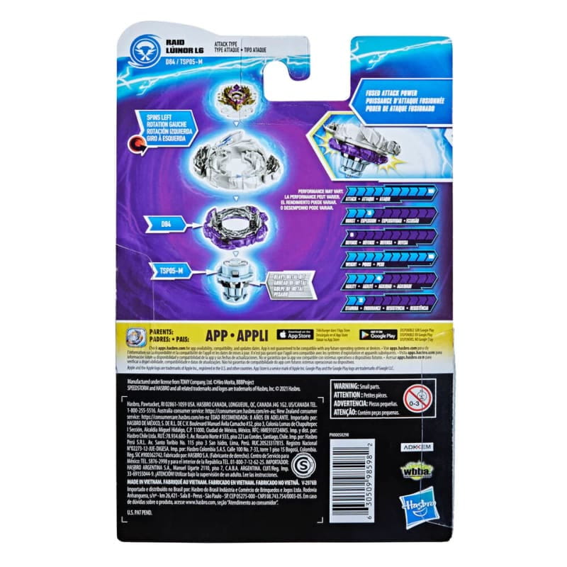 Raid Luinor L6 3A-D Destroyer-SPM Snurrtopp - Beyblade Burst Surge™