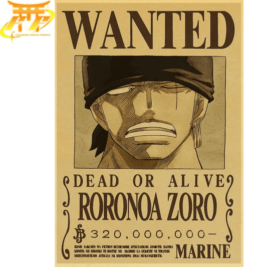 Roronoa Zoro "Wanted" Poster – One Piece™
