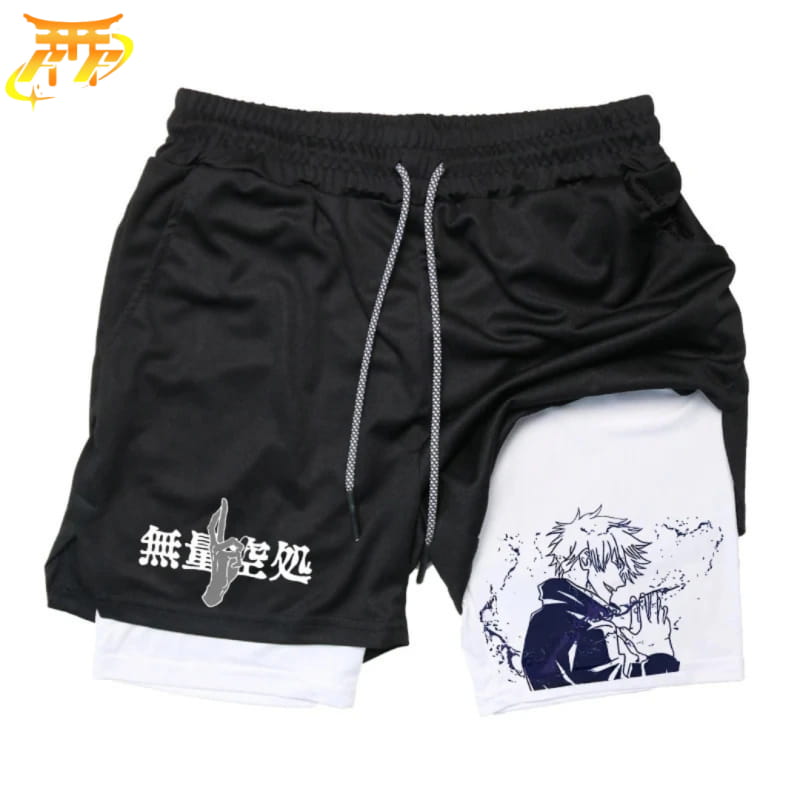 Satoru Gojo Svart och Vit Shorts – Jujutsu Kaisen™