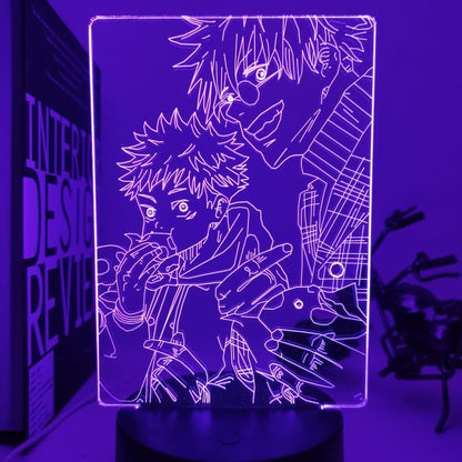 Satoru Gojo & Yuji Itadori 3D-lampa – Jujutsu Kaisen™