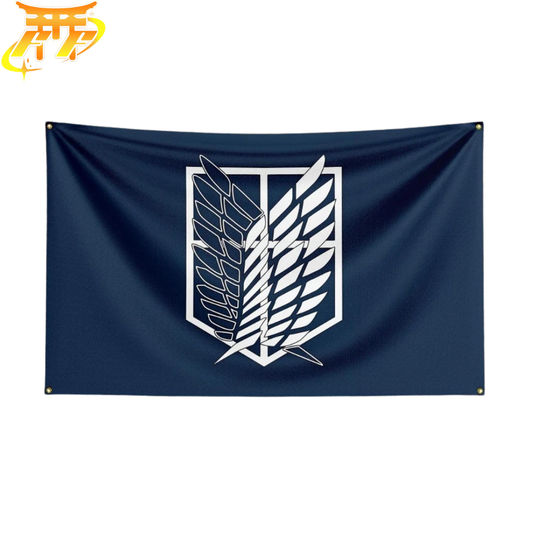 Spaningskåren Flagga "Frihetens Vingar Emblem" - Attack on Titan™