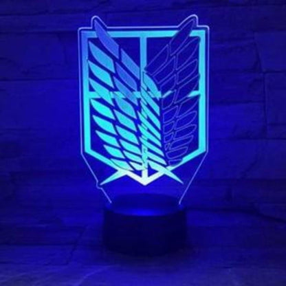 Spaningslegionens emblem 3D-lampa - Attack on Titan™