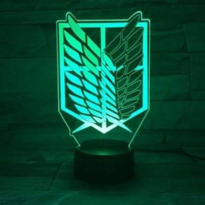 Spaningslegionens emblem 3D-lampa - Attack on Titan™