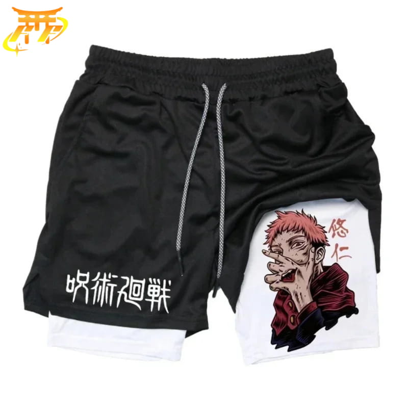 Sukuna Svart och Vit Shorts – Jujutsu Kaisen™