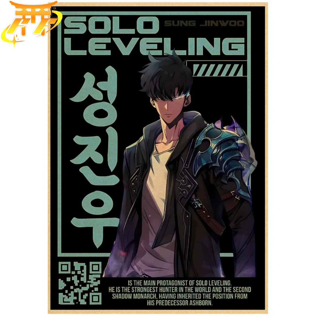 Sung Jinwoo "Den Ultimata Jägaren" Poster – Solo Leveling™