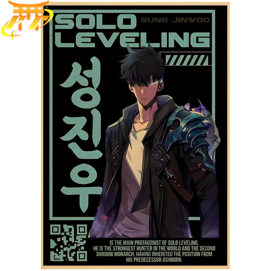 Sung Jinwoo "Den Ultimata Jägaren" Poster – Solo Leveling™