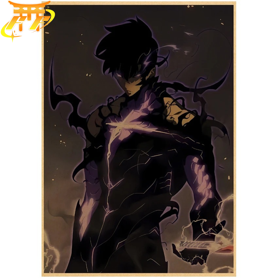 Sung Jinwoo "Mörk Form" Poster – Solo Leveling™