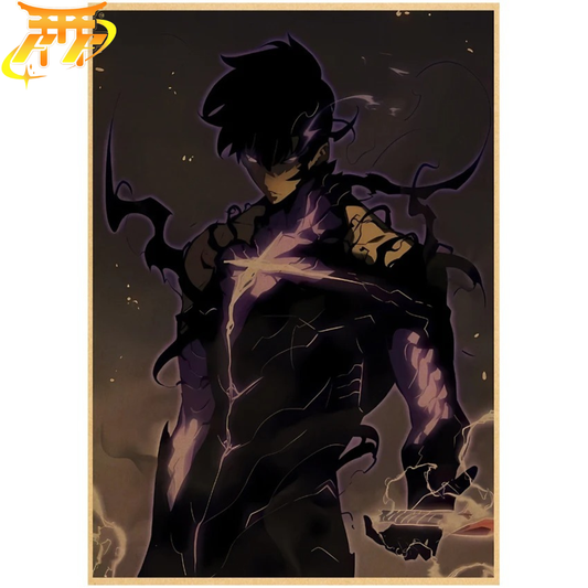Sung Jinwoo "Mörk Form" Poster – Solo Leveling™