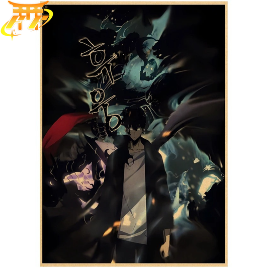 Sung Jinwoo "Skuggornas Marsch" Poster – Solo Leveling™