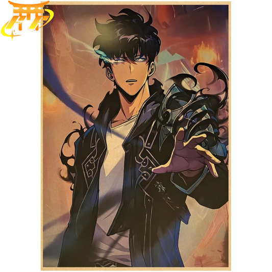 Sung Jinwoo "Skuggornas Åkallan" Poster – Solo Leveling™