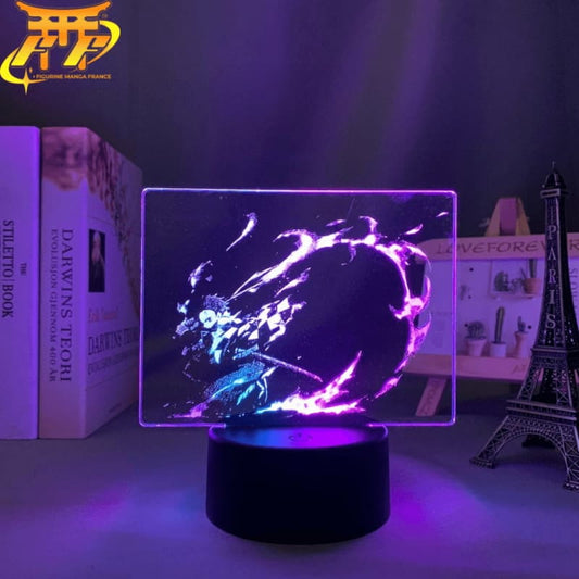 Tanjiro Kamado ödesflamma tvåfärgad 3D-lampa – Demon Slayer™