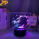 Tanjiro Kamado ödesflamma tvåfärgad 3D-lampa – Demon Slayer™