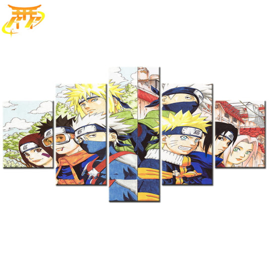Team 7 Första och Andra Generationen Tavla - Naruto Shippuden™