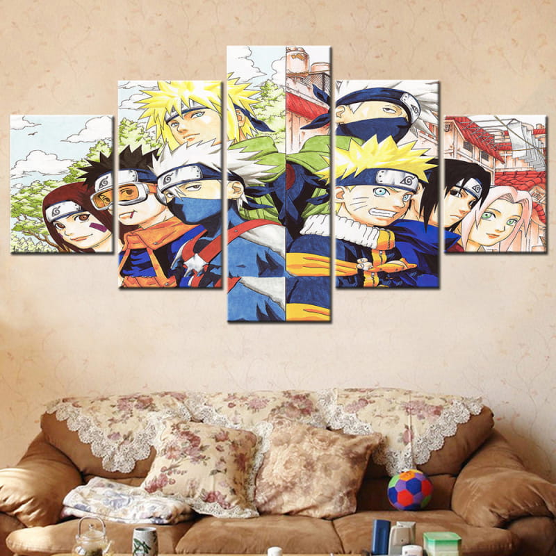 Team 7 Första och Andra Generationen Tavla - Naruto Shippuden™