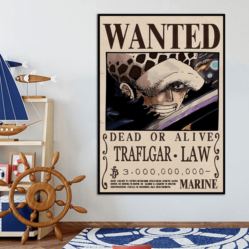 Trafalgar D. Water Law "Wanted" Poster – One Piece™