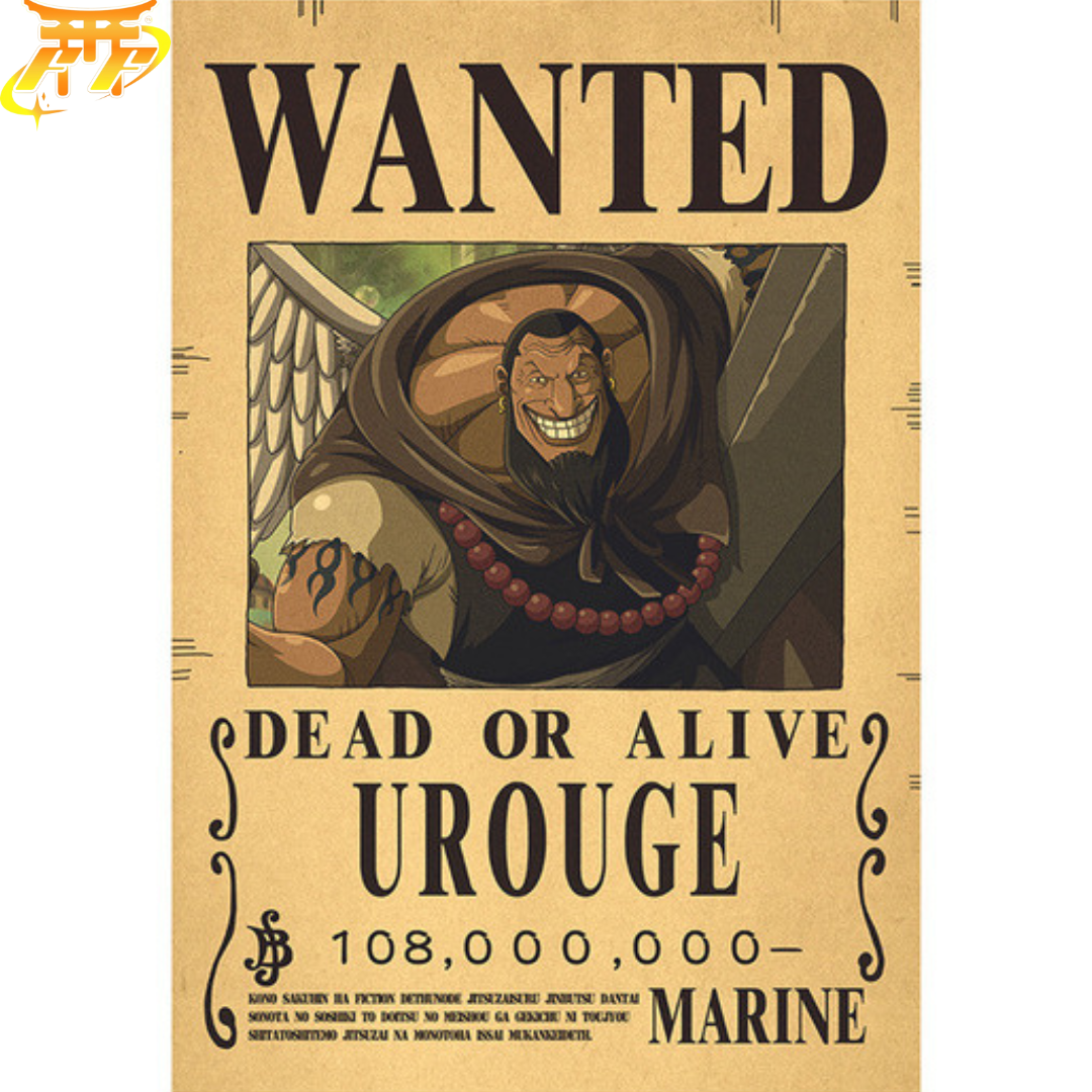 Urouge "Wanted" Poster – One Piece™